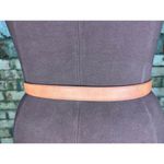 belt vegan leather tan interlocking circles buckle gold Photo 5