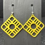 Handmade The Vibe Line Yellow Earrings Photo 2