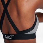 Nike  Gray & Black Pro Indy Logo Bra Photo 8
