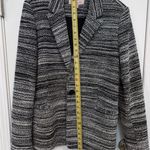 Philosophy Republic Clothing Black White Knit Blazer L Classic Quiet Luxury Work Photo 7