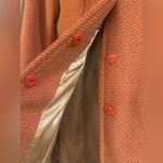 Women’s Orange Vintage Wool Pea Coat Size M Photo 1