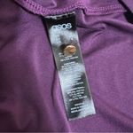 ASOS NWT  plunge cut out slinky maxi dress purple Sz 4 petite Photo 4