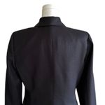 Kasper Blazer Black Monochromatic Long Sleeve Tailored Jacket Size 8 Petite Photo 5