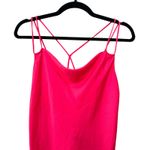 ZARA ‎ Satin Slip Midi Dress Hot Pink Viral XS Photo 4