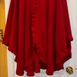 Source Unknown RED WRAP WITH RUFFLE HEM SOFT AND WARM OVERSIZED FITS ALL NO MATERIAL TAGS Photo 1