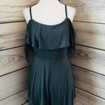 Charlotte Russe Green Off Shoulder Romper Photo 0