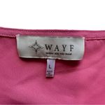 WAYF Target Pink Smocked Long Sleeve V Neck Crop Top Blouse large Photo 4