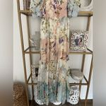 Yumi Kim Zofia Maxi Dress size XL nuuly floral cap sleeve square neck tiered Photo 12
