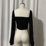 Forever 21 Ruched floral lace up crop top Photo 4