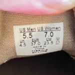 Vans  Beige Canvas Sneakers Shoes Women’s Size 7 Lace Up Neutral Comfort Casual Photo 1