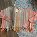 Free People  Radiate Knit Fringe Pullover Sweater Top Photo 1