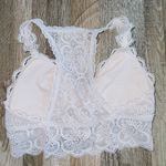 Aerie  Beige Lace Pullover Halter Bralette size small Photo 2