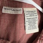 White Stag  Women's M Red Cream Gingham Snap Button Maxi Dress Vintage Photo 9