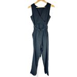 Marine layer Eloise Belted Casual Jumpsuit Black Size Small Photo 2