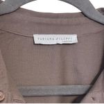 Fabiana Filippi Embroidered Silk and Cotton Contrasting Polo Shirt XXL Purple Size 18 Photo 3