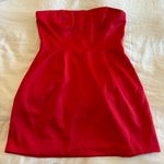 Lovers + Friends Red Strapless Dress Photo 0