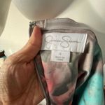 Jessica Simpson  halter floral dress 6 midi sweetheart pink padded bust whimsical Photo 5