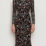 Mac Duggal  93925 Black Mutlicolored Beaded Sequin Long Sleeves Formal Dress sz 2 Photo 3