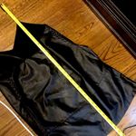 Free People  Faux Black Leather Spaghetti Strap V-Neck Dress w Pockets Sz L Photo 7