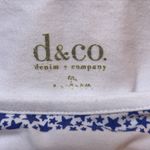 Denim & Co D & Co () Med Blue White Patriotic USA Star Stripes Top Tee Shirt Photo 3
