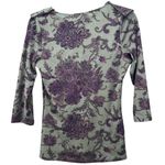 CHAPS Vintage 90s Top Size M‎ Earth Fairy Bohemian Y2K Sheer Paisley Lightweight Photo 1