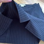 Cooperative  from urban outfitter medium navy white pinstripe slit mini skirt Photo 7