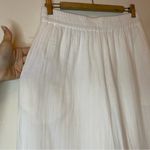 THE ODELLS Anthropologie NEW Candice Gauze Wide Leg Cropped Pants White Medium Photo 7