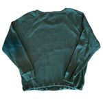 Madewell  Hunter Green Long Sleeve Waist Tie Pullover Top Large Photo 1