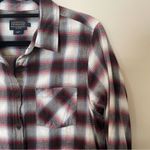 Pendleton Brown and Red Plaid Cotton Long Sleeve Button Down Western Cowgirl Photo 3