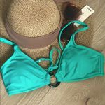 No Boundaries  Pale Teal Green Bikini Top with Ring Detail Photo 7