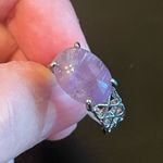 Elegant purple amethyst S925 silver ring size 7 Photo 6