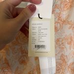 NWT Rosemunde Copenhagen Orange Rose Print Tiered Sleeveless Midi Dress Large Tan Photo 2