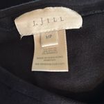 J.Jill Stretch Knit Empire Waist Midi Dress Black Sz MP Long Sleeve Casual Photo 2