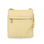 Giani Bernini Triple-Zip Pebble Leather Dasher Crossbody, Soft Core New w/Tag Photo 2