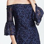 BB Dakota Danlyn  SZ 4 Blue Lace Off Shoulder Dress Photo 6