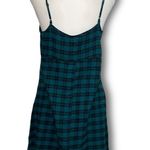 Wild Fable NWT Deep Teal Plaid Babydoll Strappy Slip Dress Medium Retro New Photo 4