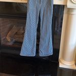 Forever 21 High Waist Denim Bell Bottoms Striped Jeans Womens Medium Photo 13