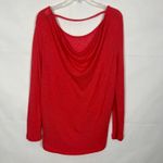 Divided Open Back Red Knit High-Low Sweater Size S Oversized Photo 5