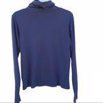 Day brand Womens Medium blue rainbow stripe Grand Mesa Colorado Turtleneck tee Photo 1