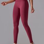 Seamless V Waist Red Sports Leggings Photo 0