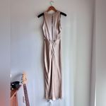 Shona joy La Lune High Neck Midi Dress Gold Size 4 NEW Photo 7