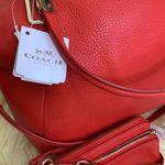 Coach  Pebbled Cardinal Leather Kelsey Handbag Photo 8