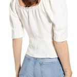 Something Navy NWT  Button Front Fitted Top Photo 1