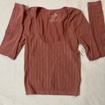 Free People Lucky You Ribbed Layering Top NWT Photo 3