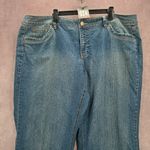 Just My Size 024.  Modern Bootcut Straight Wide Blue Jeans 26W Short Photo 2