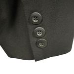 AB Studio  Black Silver Accent 2 Button Front Button Cuff Blazer Jacket Womens 12 Photo 3