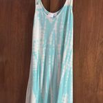 Beach Break Short Blue White Tie Dye Coverup Dress XS Photo 4