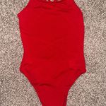 Red Strappy Bodysuit Photo 2