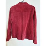 Pendleton VTG  Red Suede Leather Jacket Long sleeve Button Up Women’s Size Large Photo 1