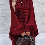 SheIn Brand New Essnce Fuzzy Trim Batwing Sleeve Duster
Cardigan Photo 0